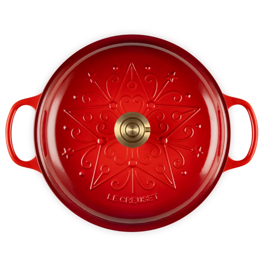 additioanl image for  Le Creuset Xmas Low Cass. Cerise 30 cm 